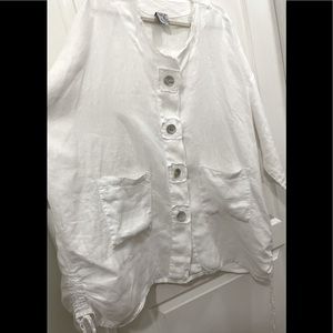 LÁ FIXUN 100% Linen Jacket/Tunic Medium